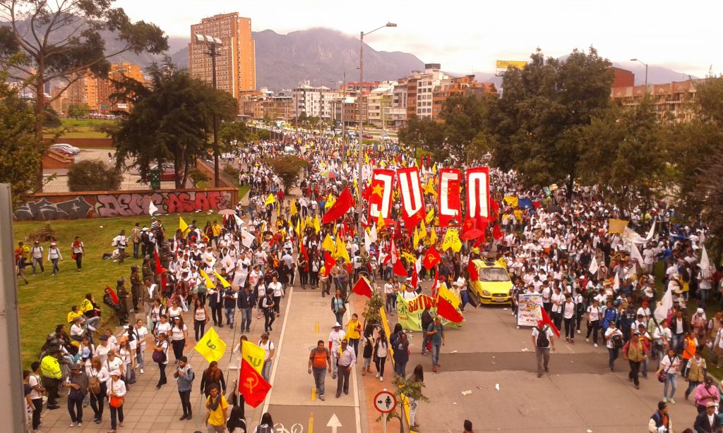 Manifestación por la PAZ, Bogotá
